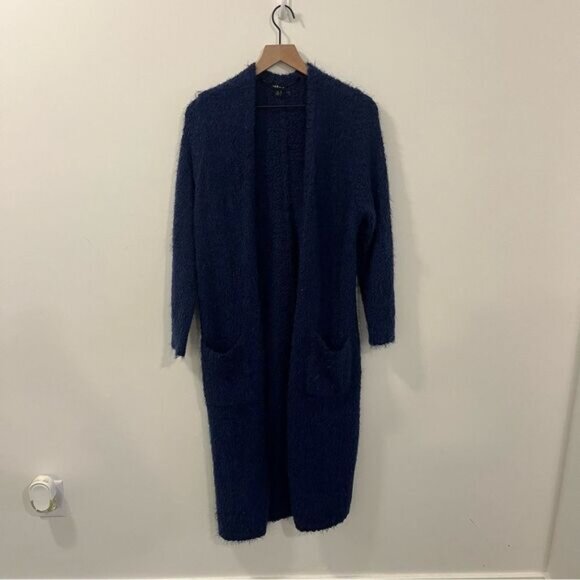Torrid Popcorn Duster Open Front Sweater Blue 1/1X - Picture 6 of 16